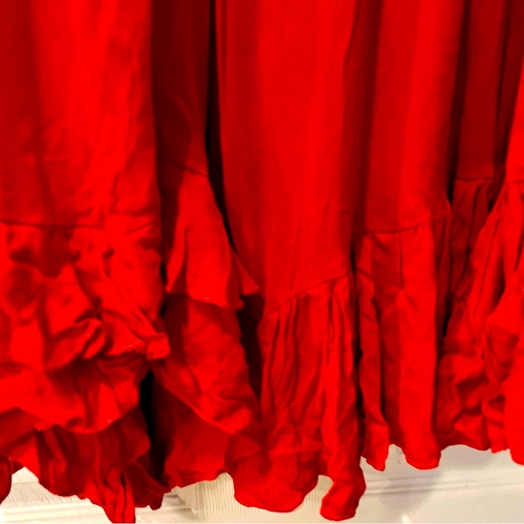 Free people Adella Red Maxi Dress Small NWT - Picture 7 of 8